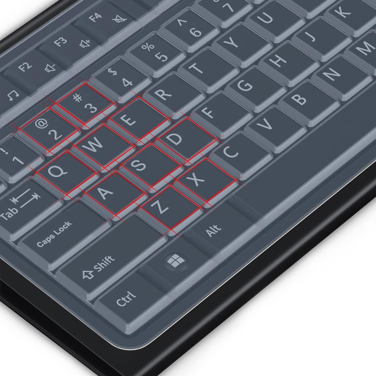 (2 Pack) Universal Clear Anti-Dust Keyboard Skin Protector Cover for 104/107 Keys Standard Desktop Keyboard Reusable Waterproof Keyboard Cover - Image 3